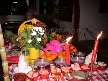 Offerings at home for the Jade Emperror